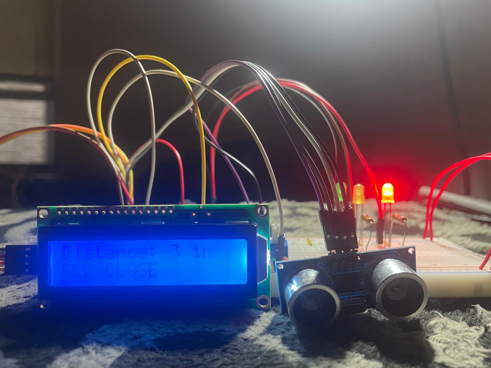 Object detection Arduino setup view one